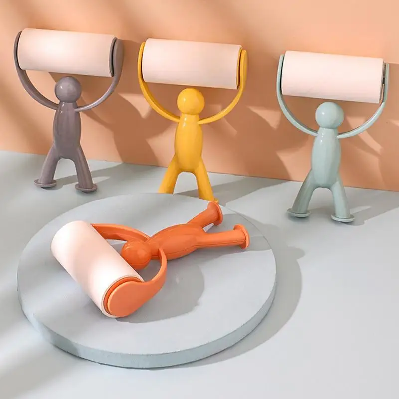 Rolo de remoção de fiapos adesivo, remoção de rolo de fiapos portátil para roupas, tapete, sofá-cama, ferramenta de limpeza de poeira para