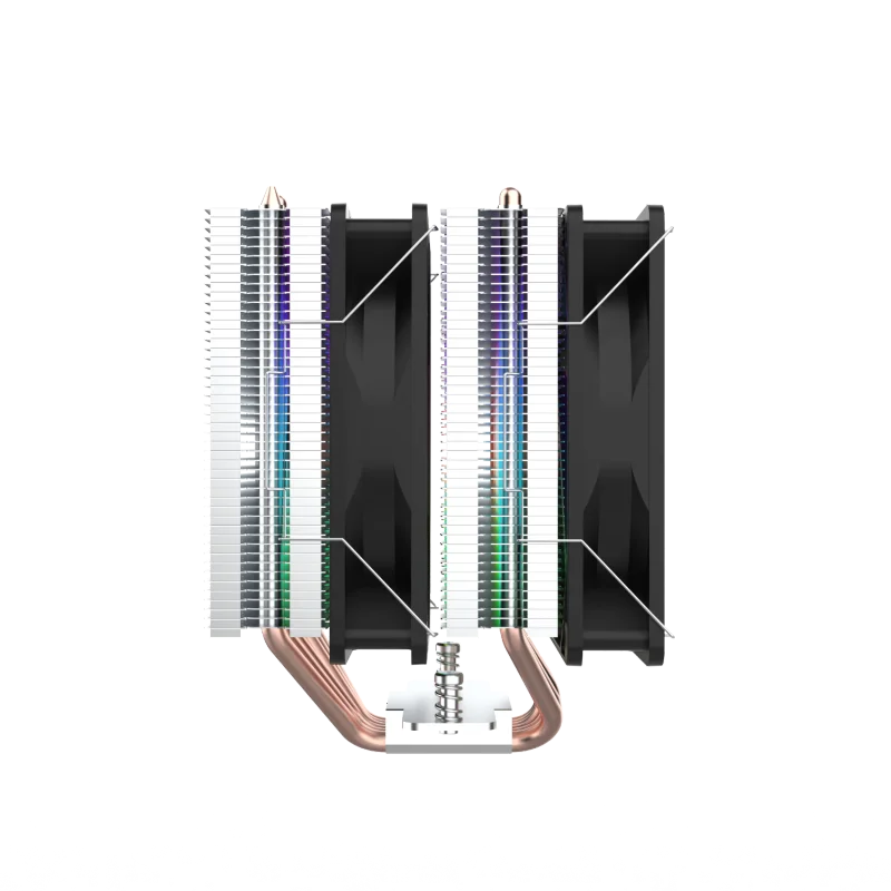 Imagem -05 - Lionsonic Tubos de Calor Torre Dupla Cpu Cooler Alto Desempenho 120 mm Pwm Ventilador para Lga2011 115x 1200 1700 Am5 Am4 Cpu Ventilador de Refrigeração