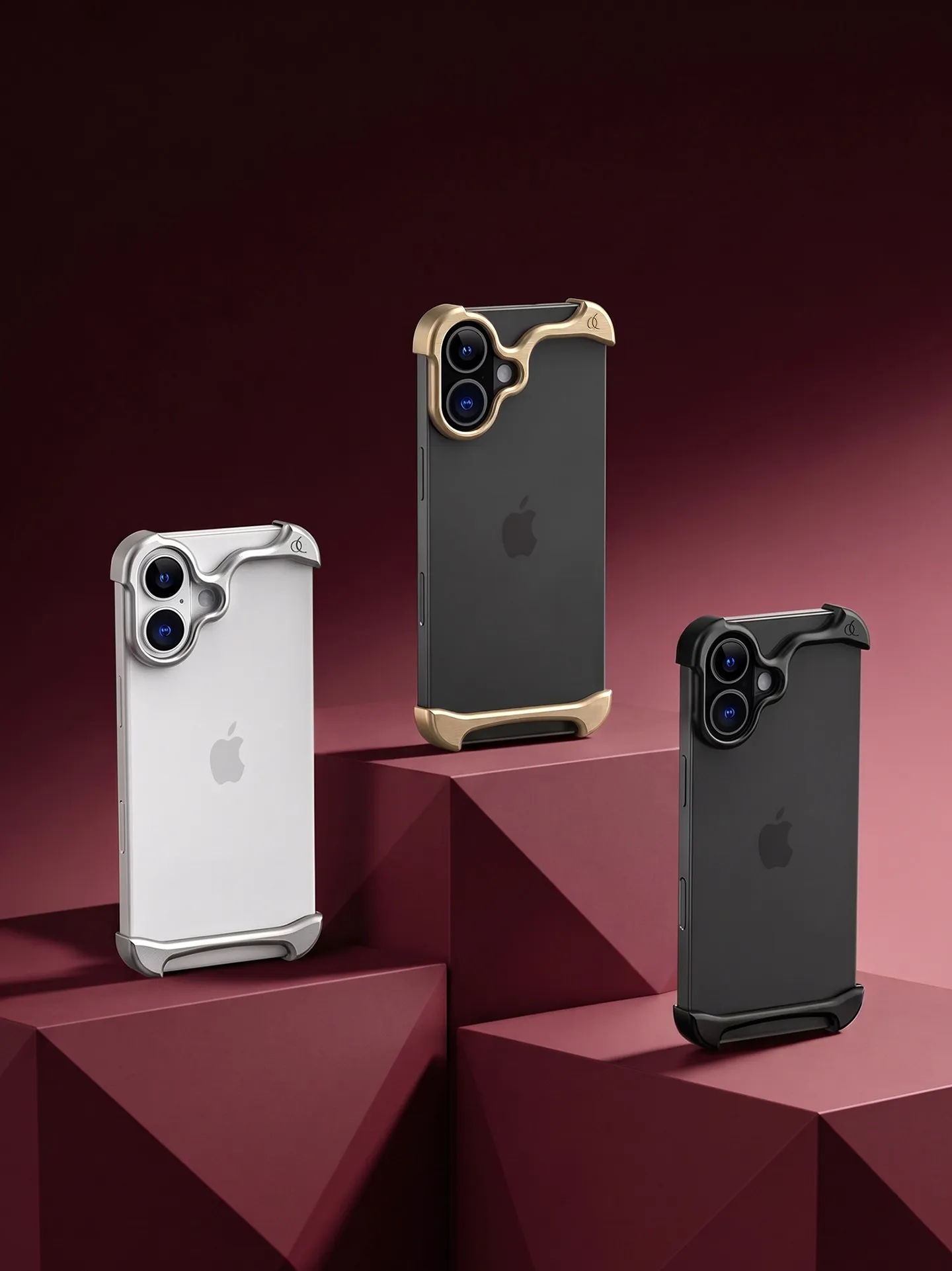 Aluminum ARC PULSE Case for IPhone 18 17 Pro Max Metal Rubber Double-layer Borderless Phone Case Protective Frame Cover
