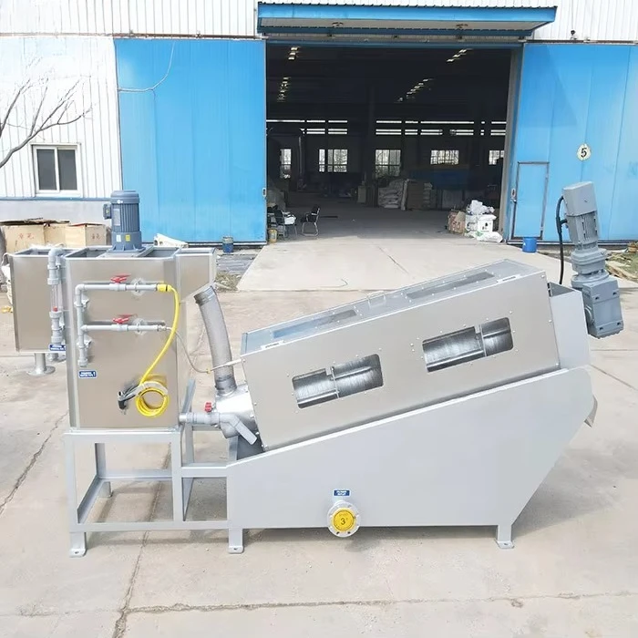 Stainless Steel Sludge Dewatering Machine Screw Press Wastewater Treatment Plant Sludge Dehydrator Efficient