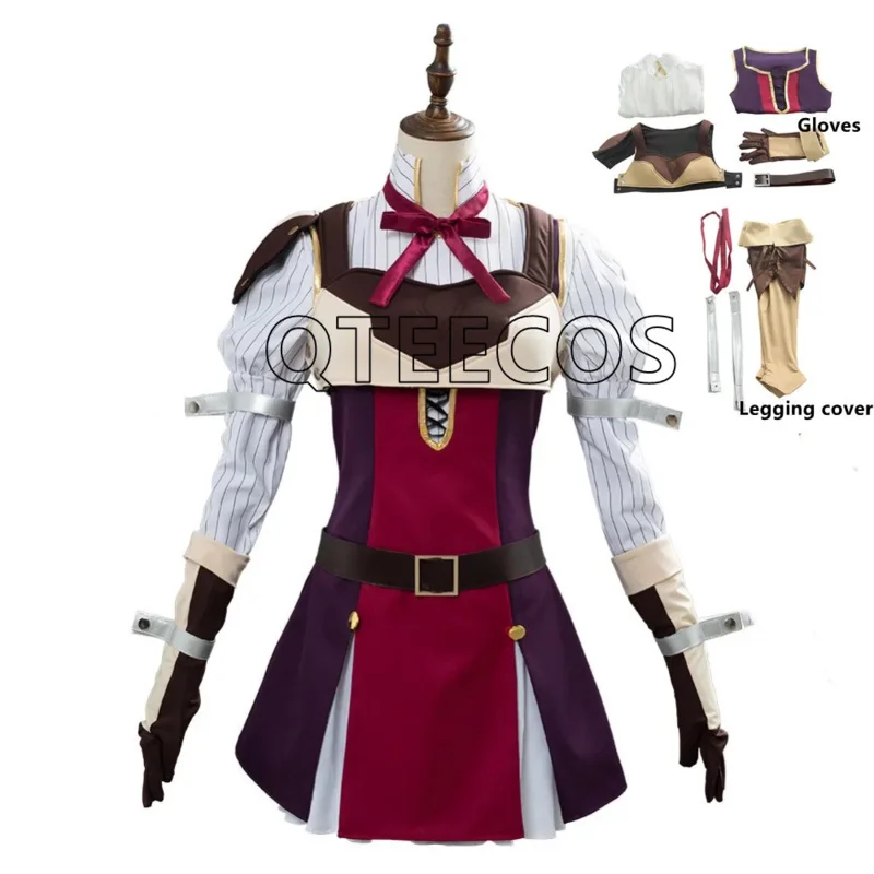 Anime Shield Costume Tate no Yuusha Cosplay Dress Women Halloween Outfit With Boot Cover#1#W.