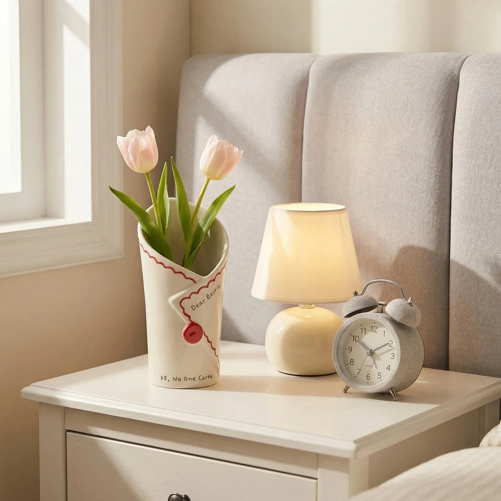 Ceramic Romantic Envelope Vase Creative Vase High Beauty Ins Style Home Furnishings Home Flowers Arrangement Ornament Home Decor