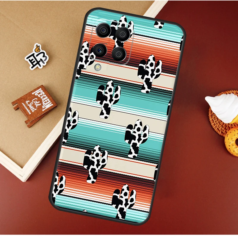  Boho Botanical Leaf Cow Cactus For Samsung Galaxy M12 M32 M52 M13 M33 M53 M11 M31 M51 M15 M55 M14 M34 M54 M30s M20 Case