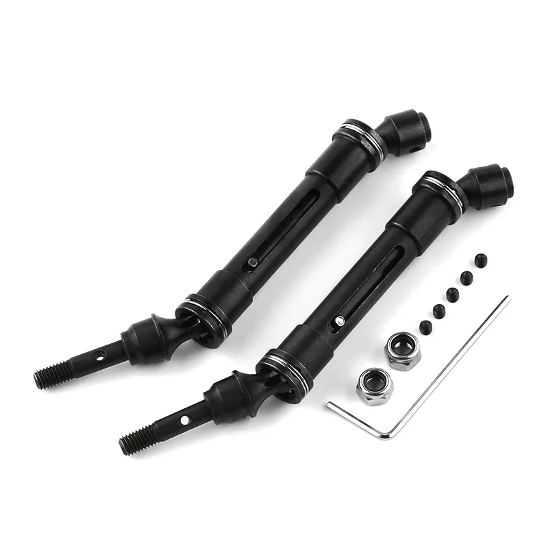 Steel CVD Front Rear Drive Shaft Assembly Heavy Duty for 1/10 Traxxas 4X4 SLA017 SLA018 Slash  Rustler VXL Stampede Car Parts