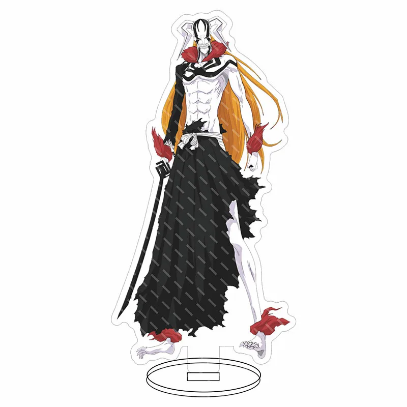 Большая акриловая подставка-модель Bleach: Ичиго Куросаки, Орихиме Уриу, Айзен, Ренджи, Кенпачи. Брелок-фигурка, мультяшный сувенир.