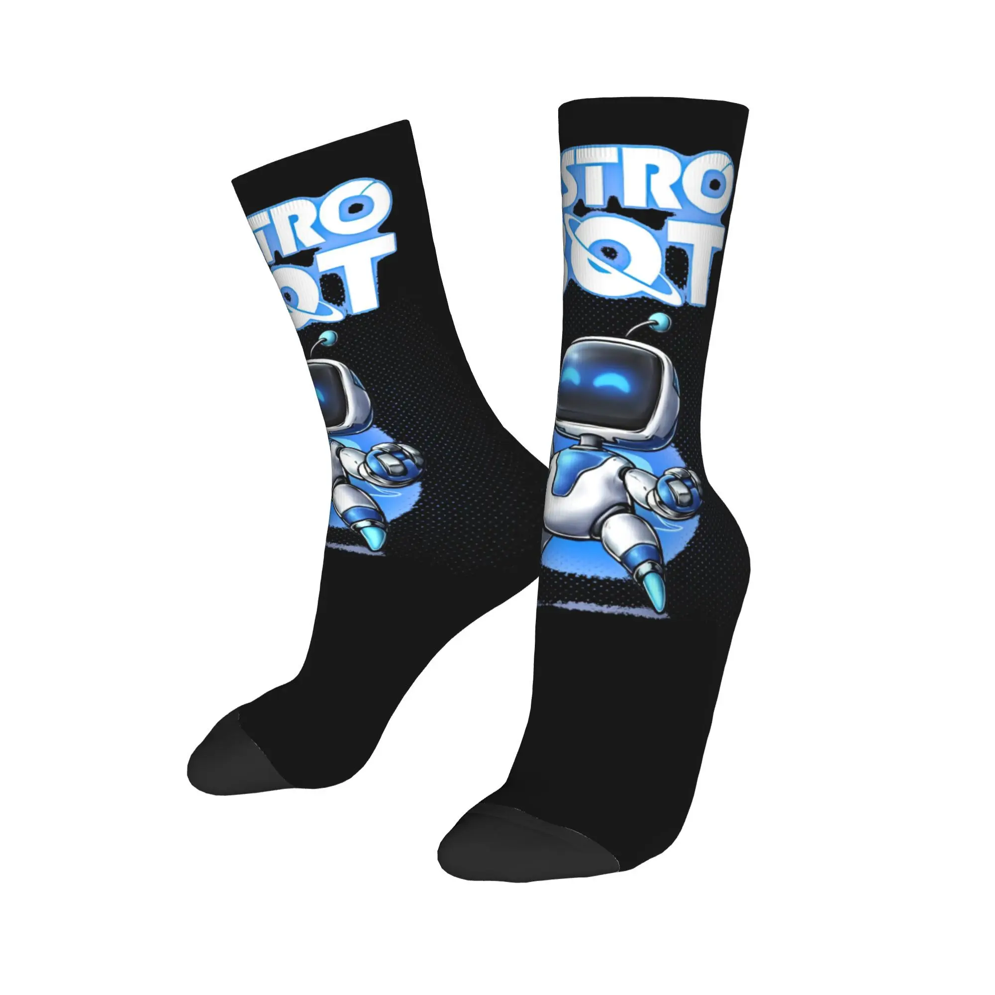 ASTRO-BOT funny game  Design Theme Crew Socks Merch for Women Breathable Crew Socks