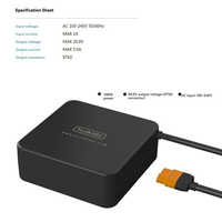 T31C-Toolkitrc ADP100 Power Supply Adapter 100W 20V Drone Power Adapter With XT60 Plug For FPV Drone RC Battery Charger EU Plug