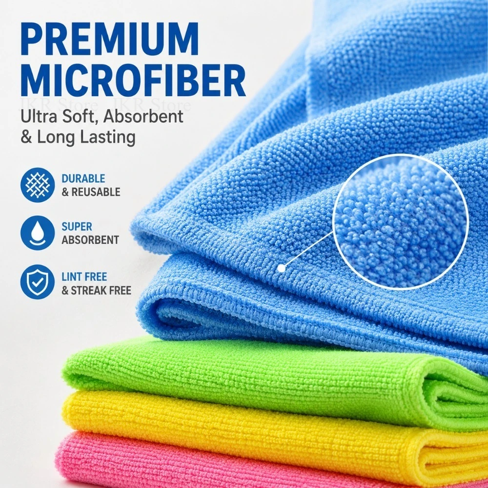 Microfiber Cleaning Cloth Abso - Commercial Kitchen Towels ulasan dan harga