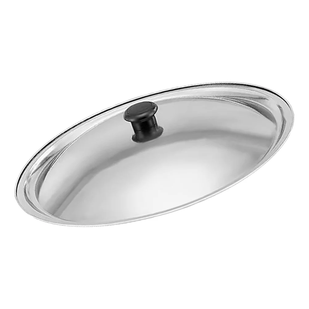 

Round Dome Lid Pot Cover Electric Skillet with Stainless Steel Lids Replacement Cooking Utensils Kitchen Pan Wok