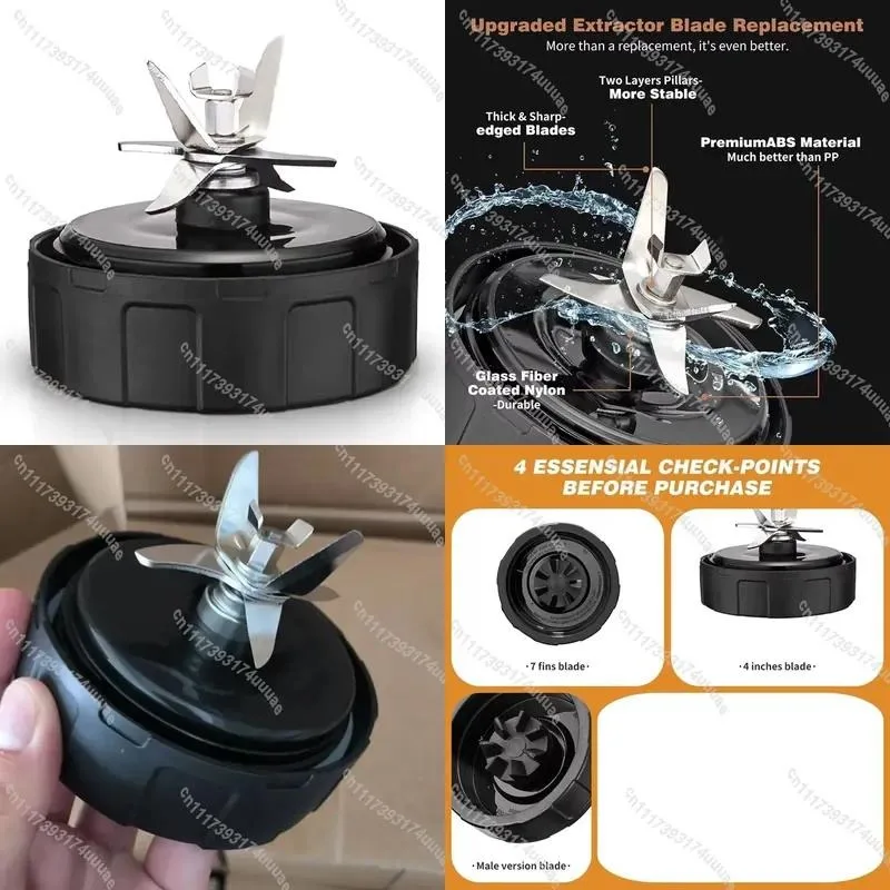 7 Fin Replacement Blade Assembly For Ninja SS101 SS100 SS300 SS351 SS400 SS401 CO351B Blender Parts