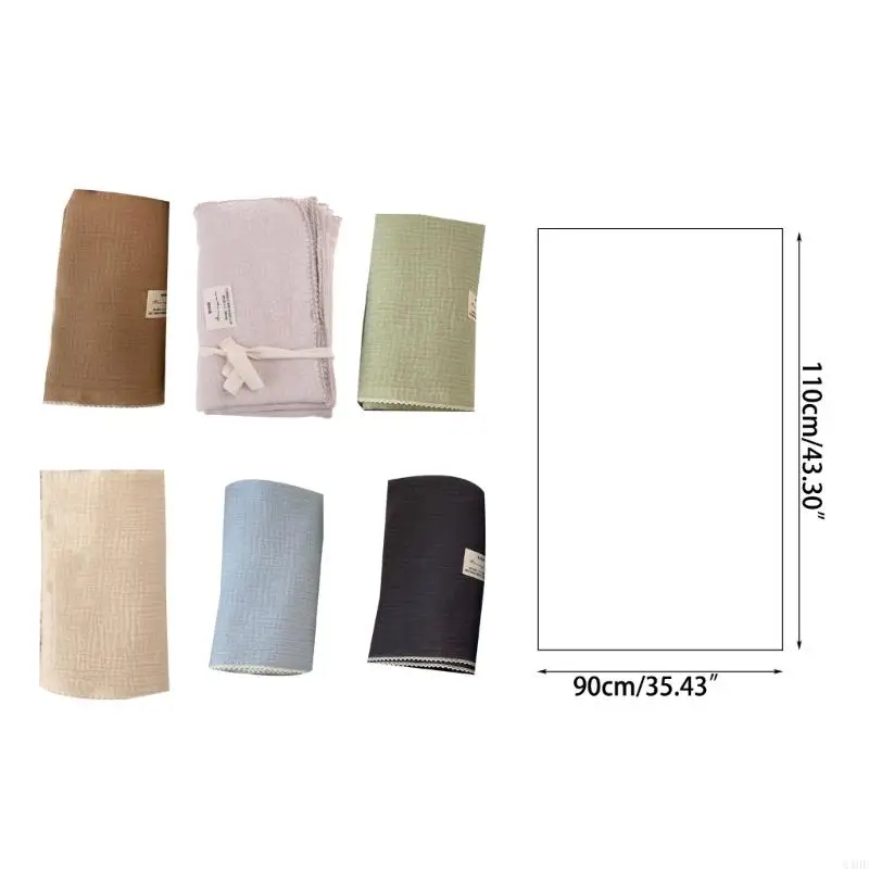 63HE 2 Lớp Khăn Tắm Cho Bé Chăn Cotton Dành Cho Trẻ Sơ Sinh Tập Đi Sơ Sinh Siêu Thấm Hút SwaddleWrap Muslin SwaddleQuilt