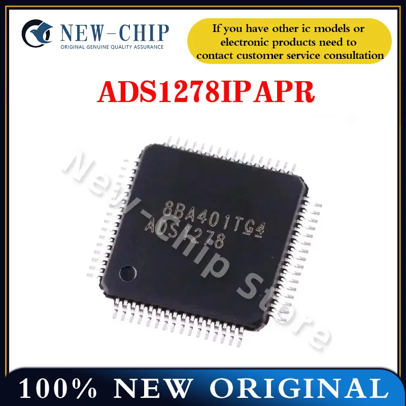 

1PCS-20PCS/LOT ADS1278IPAPR ADC ADS1278 HTQFP-64 New Original