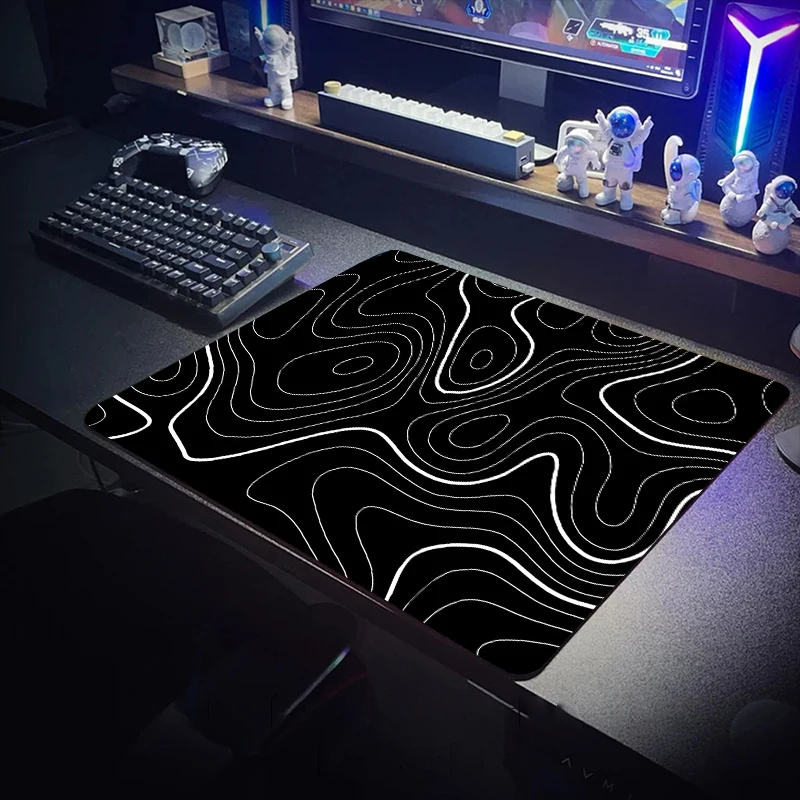 

Artistic Lines water roof Mouse Pad Gaming Accessories Notebook Computer Mat Aesthetic Office Carpet Table Cushion Extended Rug