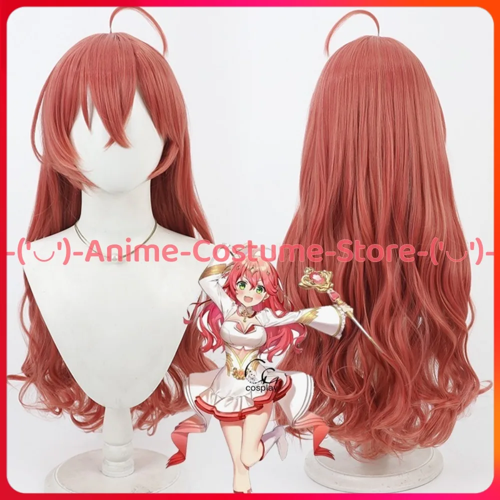 

VTuber Сакура Мико Косплей Парик 3D Живой Аниме Игровой Персонаж Хэллоуин Карнавальный Костюм Парики Термостойкие Синтетические Волосы