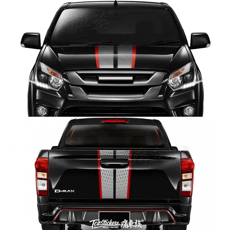

Автомобильная наклейка для Isuzu Dmax Pickup Truck Body, декоративная пленка на заказ, виниловая наклейка, аксессуары