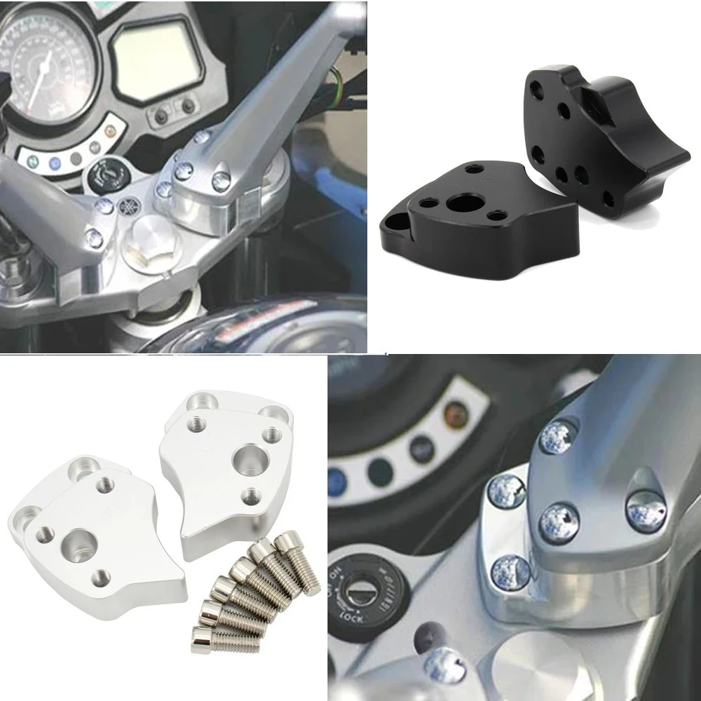For Yamaha FJR1300 fjr1300 2001-2005 Handlebar Stem Raiser Modified Motorcycle Handlebar Riser Heightening Rearward Offset Mount