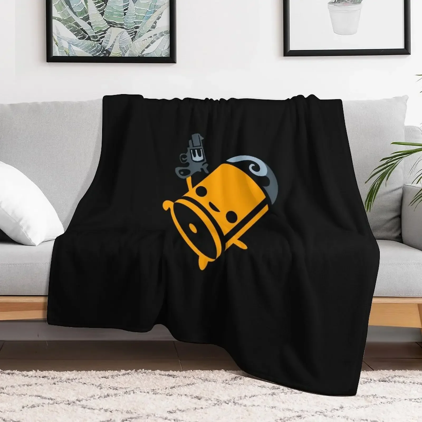 Enter The Gungeon Bullet Fanart Throw Blanket Blankets Sofas Of Decoration for winter Luxury Brand Blankets