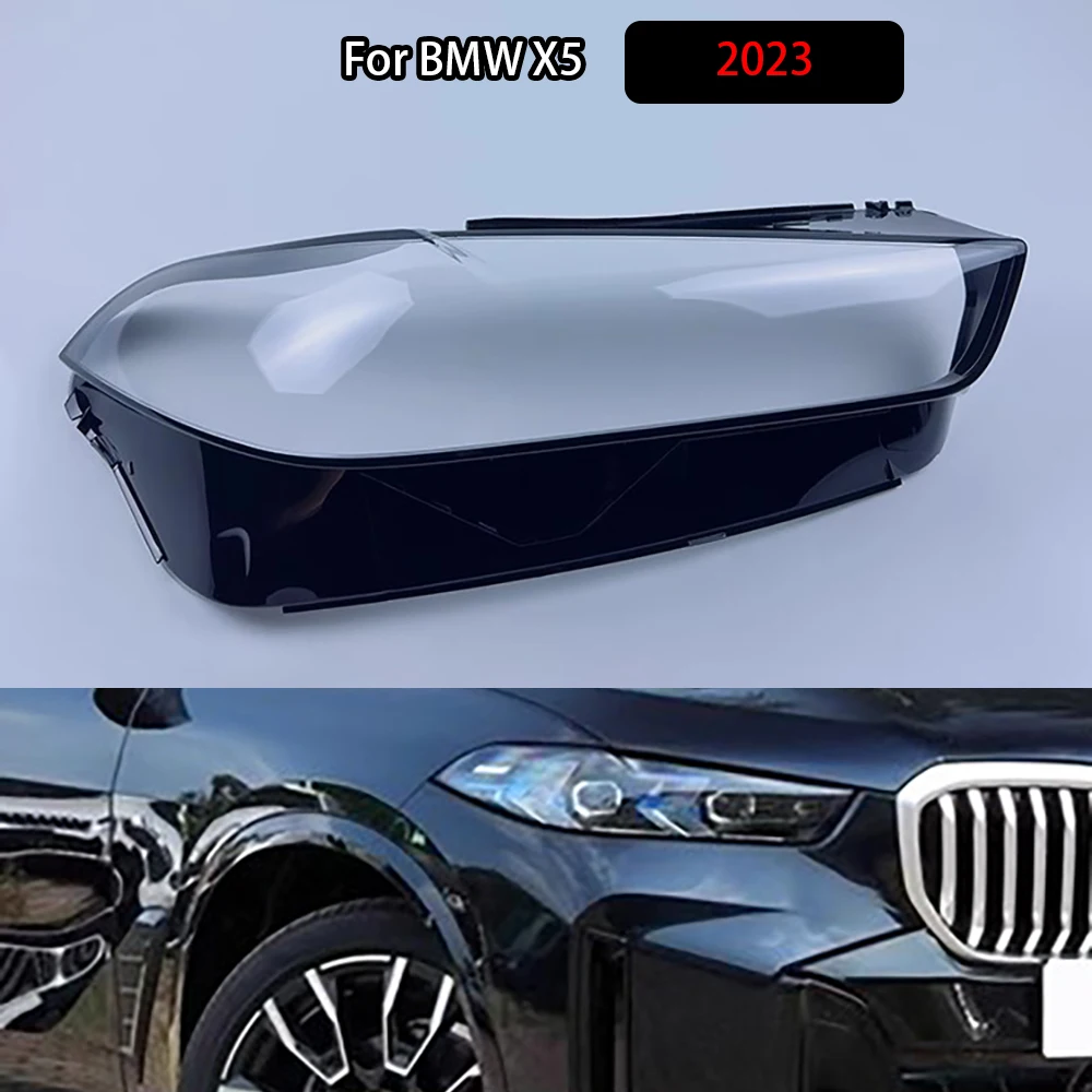 

For BMW X5 2023 Headlights Cover Transparent Headlamp Shell Lens Replace Original Lampshade Plexiglass