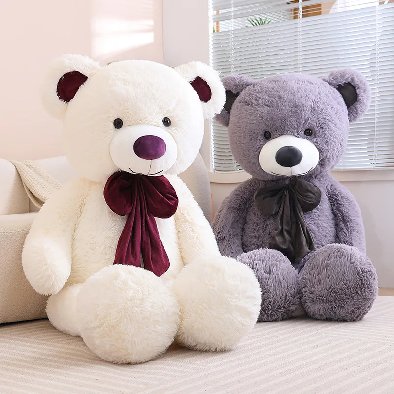 80/100cm Big Size Teddy Bear Plush Toy Stuffed Animals Dolls Kawaii Soft Pillow  Grilfriend Girl Birthday Valentines Day Gift