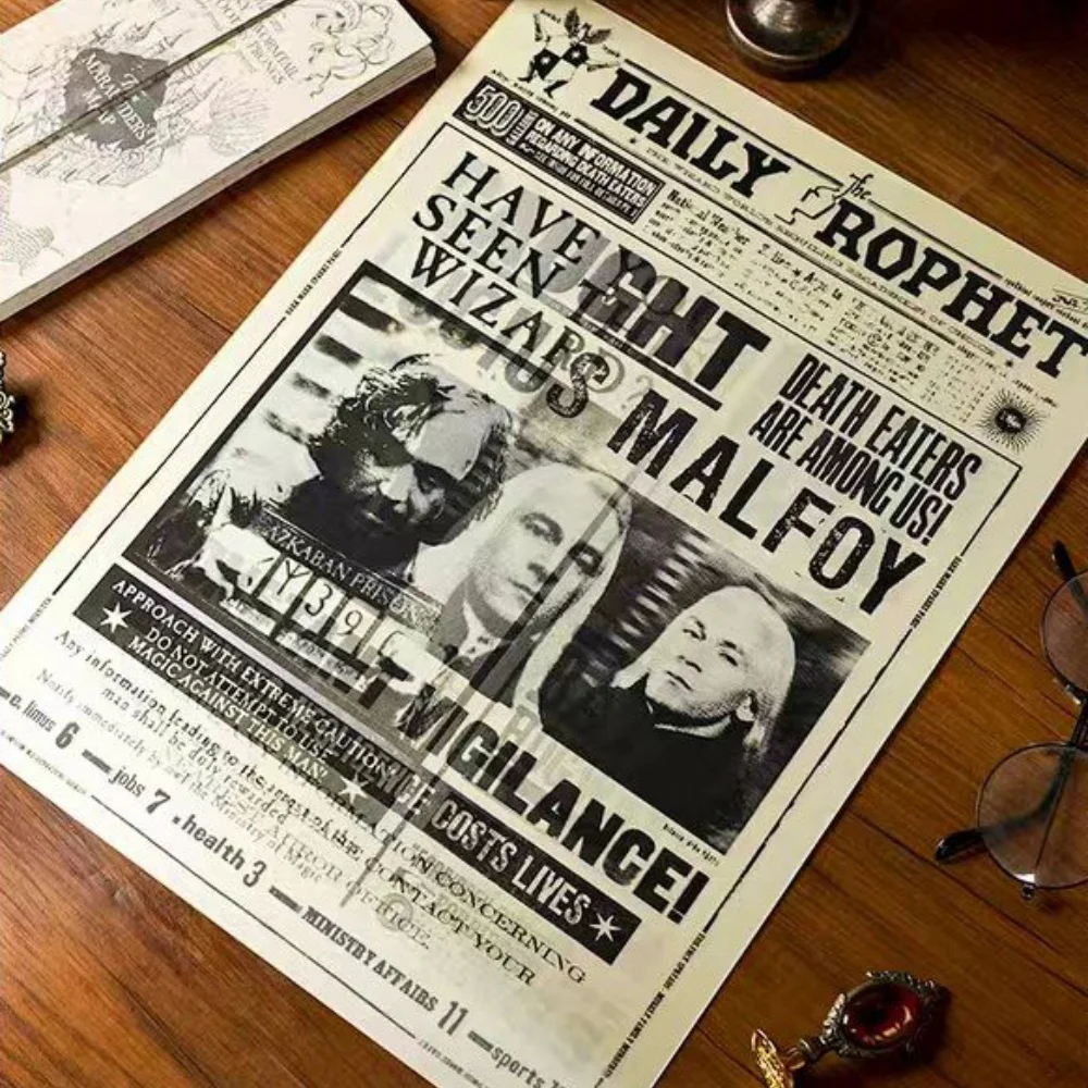 Genuine Harry Potter Raster Poster The Daily Prophet Sirius Black List As Wanted Multi Scene Gradient Posters Christmas Presents