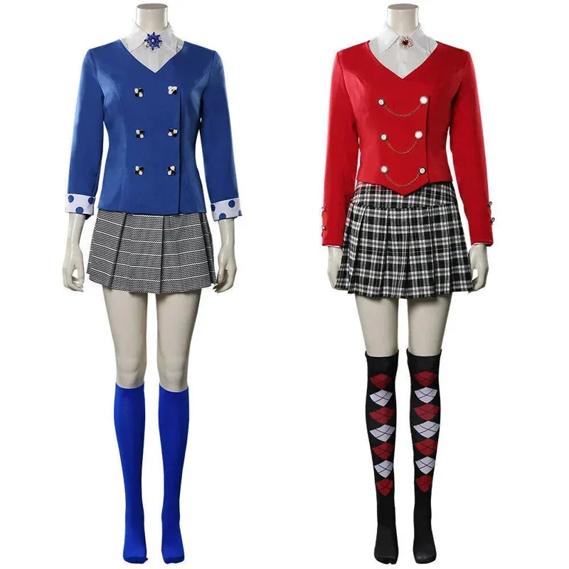 أزياء فيلم هيذرز الموسيقية-فيرونيكا سوير التأثيرية أزياء تنورة موحدة ملابس كرنفال الهالوين كوستيومس؛ 6، r'8؛ p' #1