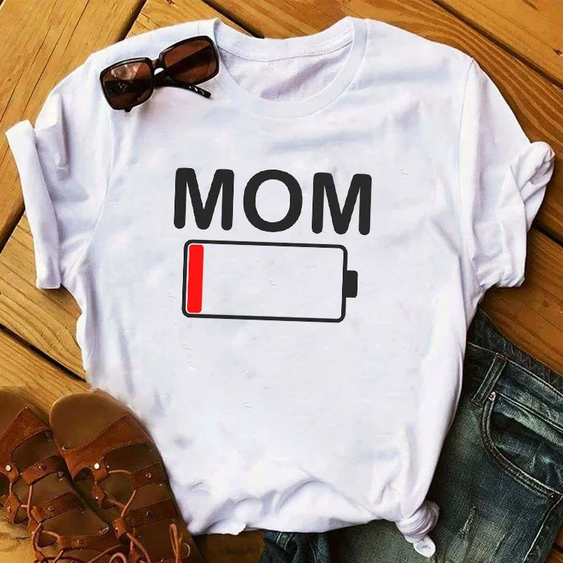 Kobiety Mama listy prezent moda Mama dama dzień matki damskie graficzne Tee T Shirt Top T Shirt T Shirt damski