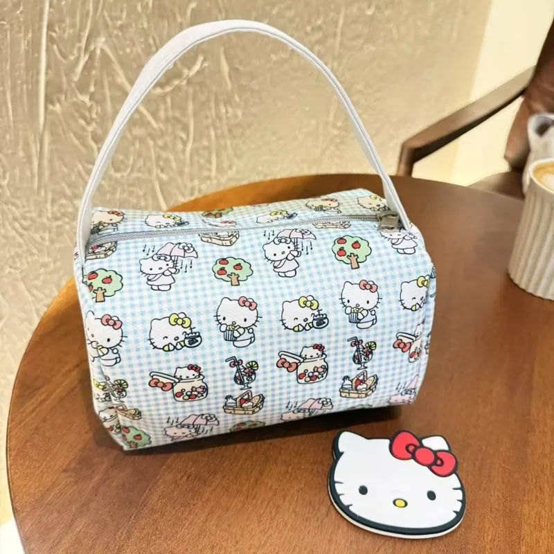

Hello Kitty косметичка портативный клатч Kawaii сумки косметичка Оксфорд набор туалетных принадлежностей дорожная сумка для хранения предметов первой необходимости