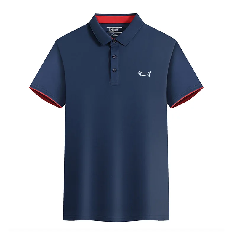 Polo de golf respirant à séchage rapide pour hommes, t-shirt décontracté à manches courtes, haut à la mode, été, nouveau, 2024