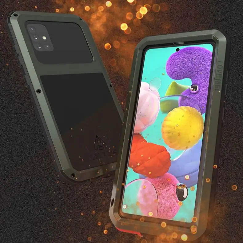 Love Mei For Apple Phone Cases for Samsung A54 53 52 34 42 51 71 Grade Heavy Duty Protective Case Silicone Shockproof Dust proof