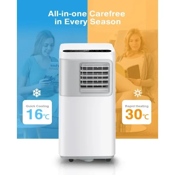 Portable Air Conditioners 16,00,0BTU, 5-in-1 Portable AC Units for Large Room 800 Sq.ft with Wifi App Remote Control Cooling