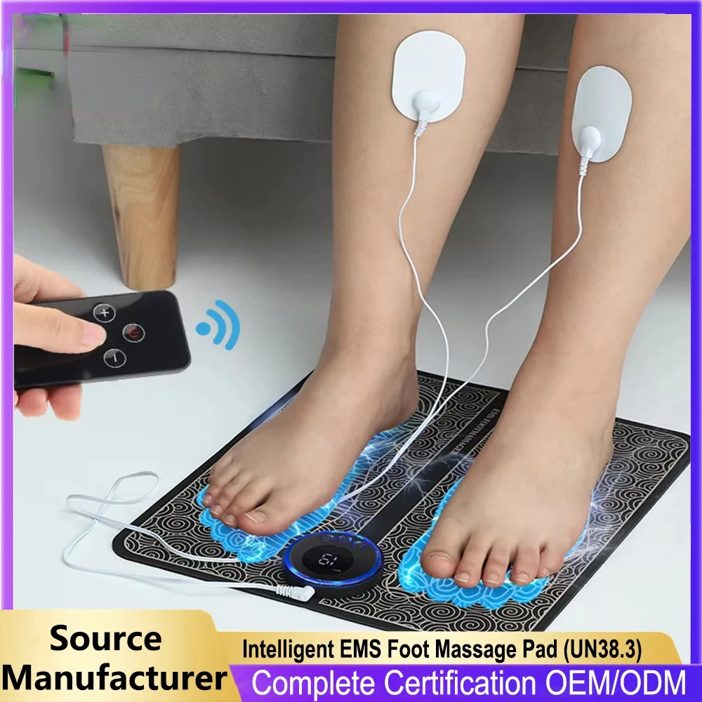 

Intelligent EMS Foot Massage Pad with Remote Control Pulse Physiotherapy Micro-current Beautiful Leg Shaping Slimming Body