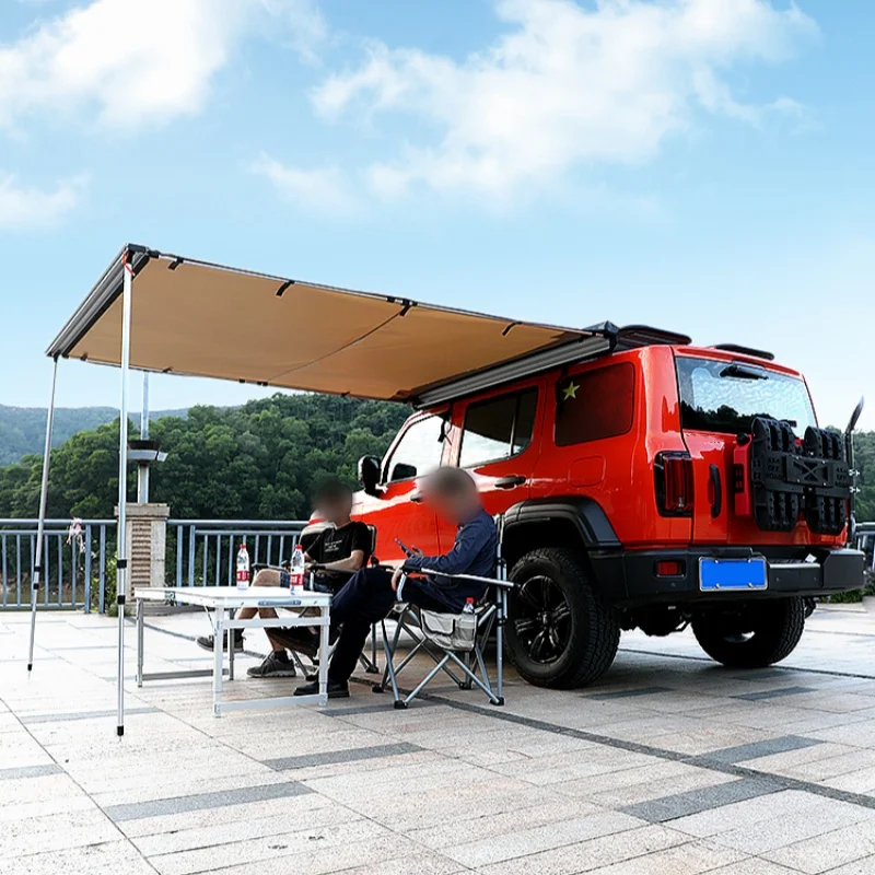 Design 2*2.5m Waterproof Easy Install Outdoor Car Tent Camping Split Link Bracket Tent For Tank 300