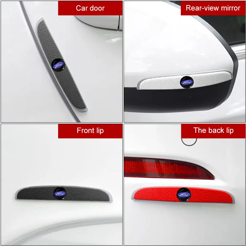 Car Door Edge Anti Scratch Collision Protection Strip Stickers For Ford Fiesta MK7 Mondeo MK4 ST Focus MK1 MK2 MK3 Focus 2 3 4