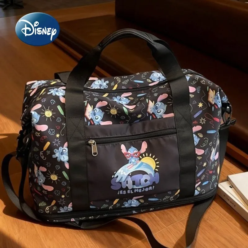 

Disney Stitch новая портативная дорожная сумка большой емкости модная женская дорожная сумка мультфильм портативная дорожная сумка для хранения багажа