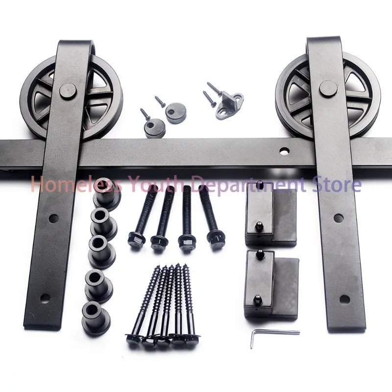 

Antique style carbon steel wooden door sliding barn door hardware