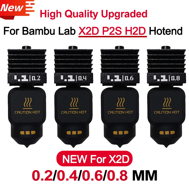 �y�Z�[�����zBambu Lab X2D�W���t���[�z�b�g�G���h�pP2S/X2D�z�b�g�G���h�A�b�v�O���[�h�A���i������A���O���\�ȃm�Y��0.2�A0.4�A0.6�A0.8�A�z�b�g�G���h�L�b�g