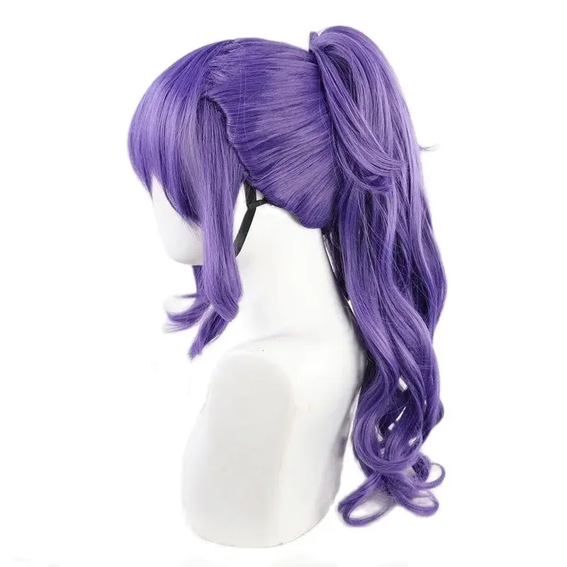 Asahina Mafuyu วิกผมคอสเพลย์โครงการ Sekai เวทีที่มีสีสัน! คอสเพลย์ผมสังเคราะห์ทนความร้อนสีม่วงเป็นลอน