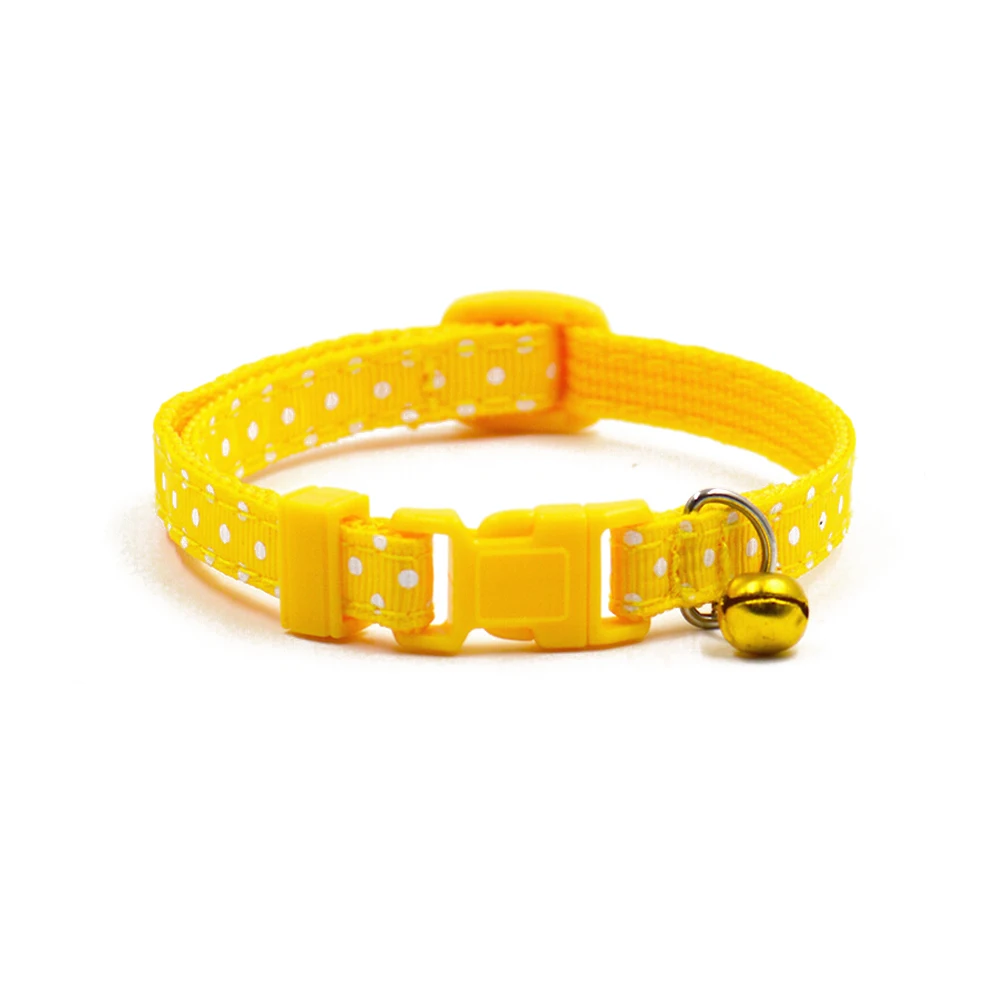 

Bell Collar for Cats Dogs Small Kitten 1cm Width Adjustable 75 12 Inch Durable Portable Christmas Design Pet Supplies
