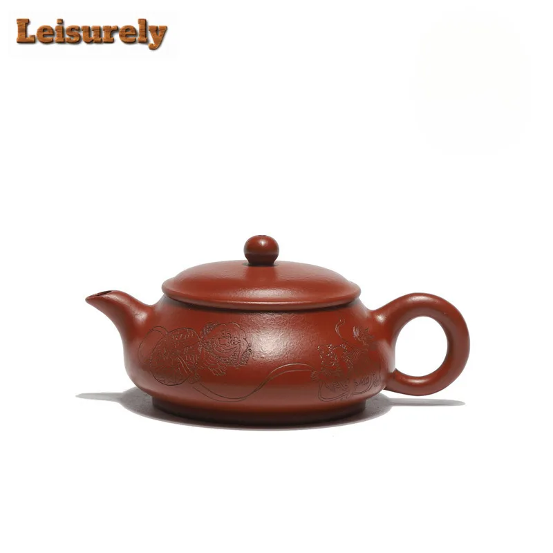 80ml Retro Yixing Purple Clay Teapots Master Handmade Ming Furnace Pot Raw Ore Zhu Mud Kettle With Infuser Zisha Teaset Supplies