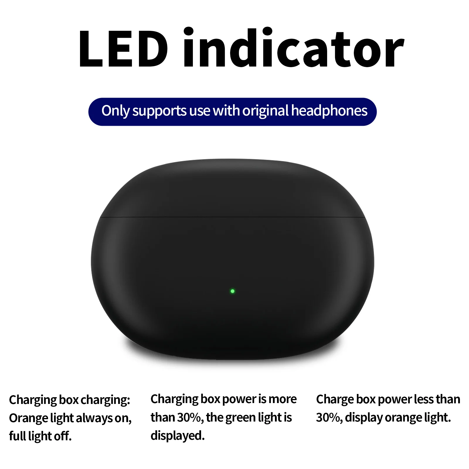 من النوع C 660mAh استبدال Beats Solo Buds شحن العلبة مع صندوق الشحن اللاسلكي Bluetooth Charger Box Bin USB-C بطارية حصرية طويلة المدى وكبيرة للسياحة في الهواء الطلق