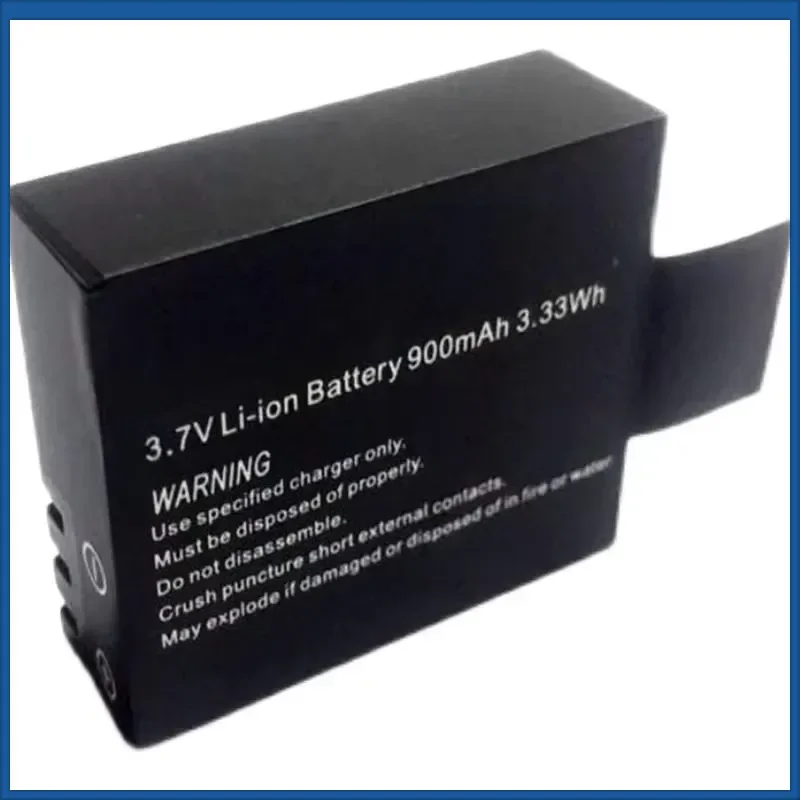 Camera Batteries 2 pcs 3.7V Li-ion Battery 900mAh 3.33Wh for SJCAM Sj5000 Sj6000 Sj7000 SJ8000 SJ9000 M10 Action