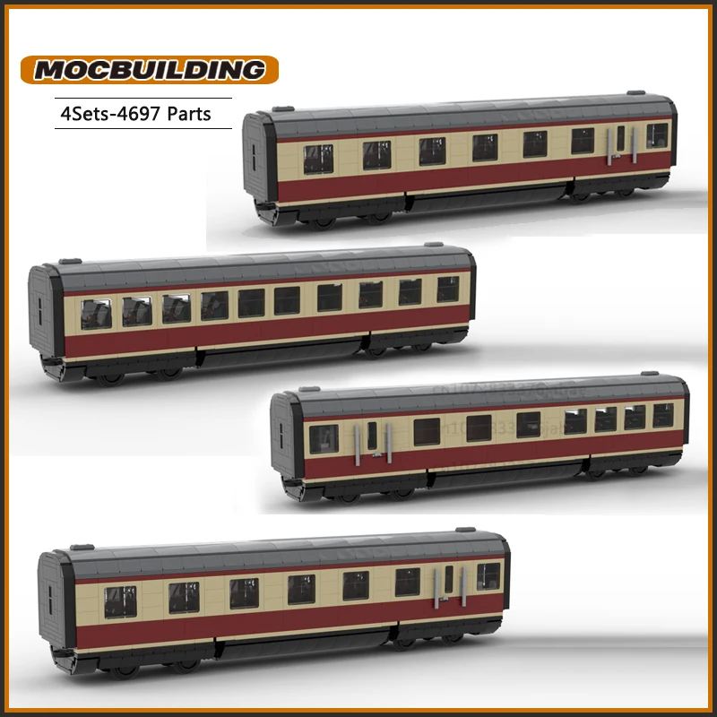 High Speed Train BR 601 MOC Building Blocks VT 11.5 Triebwagen Vehicle Technology Bricks DIY Assembly Model Display Toys Gifts