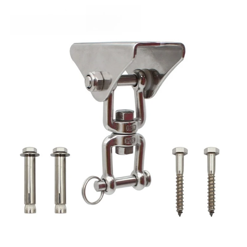 304 stainless steel fork suspension plate, hammock fixing plate, boxing sandbag hanging chair fixing buckle, swing accessories