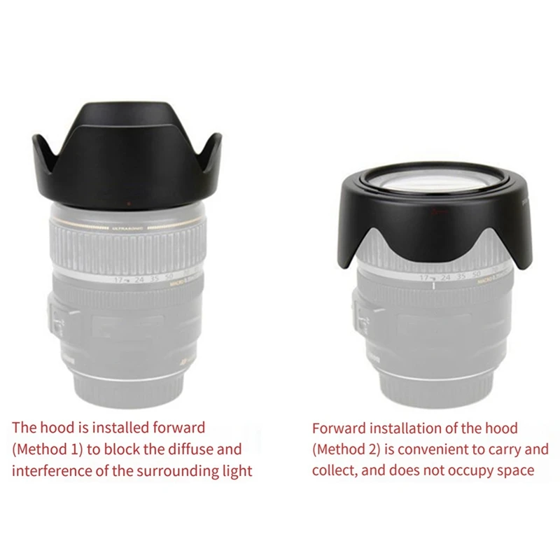 Best Pick Flower Petal Lens Hood Shade Replace EW-72 For Canon EF 35Mm F/2 Is USM / 35 Mm F2 Is USM EW72 EW 72