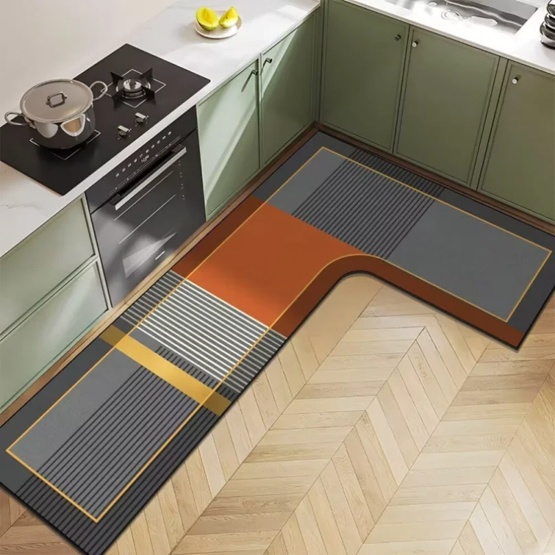 

Kitchen Floor Mat Bedroom Living Room Long Bedside Area Rug Hallway Soft Washable Carpet Anti Slip Bathroom Entrance Doormat