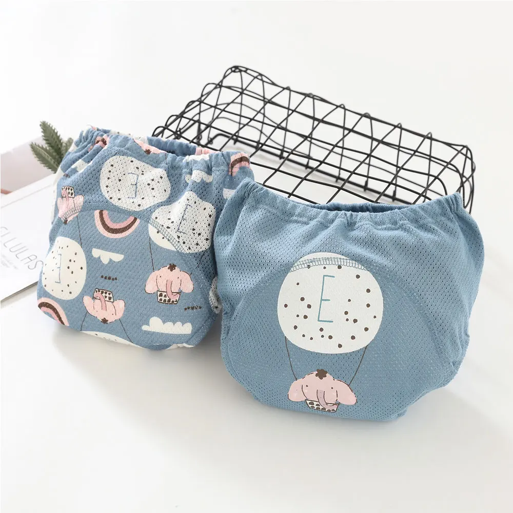 

Тренировочные подгузники для новорожденных, экологически чистые хлопковые шорты, трусики, многоразовые моющиеся подгузники, тканевые подгузники для младенцев, трусики, 4-слойные