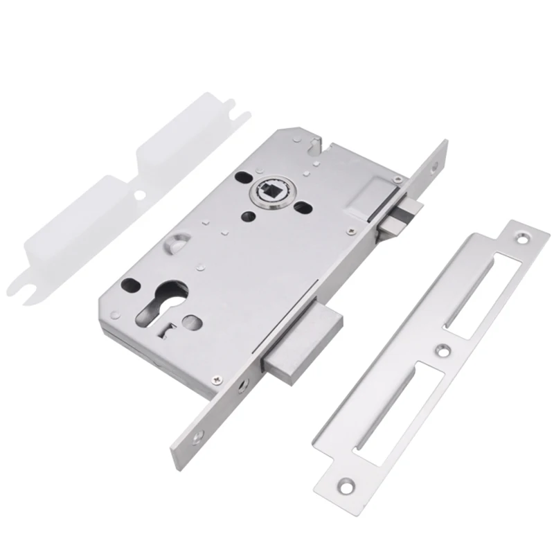 

1PCS Stainless Steel European Mortise Door Lock body 8560/6085 Heavy Spring Bearing Silent Door Lock body Door Lock Repair Parts