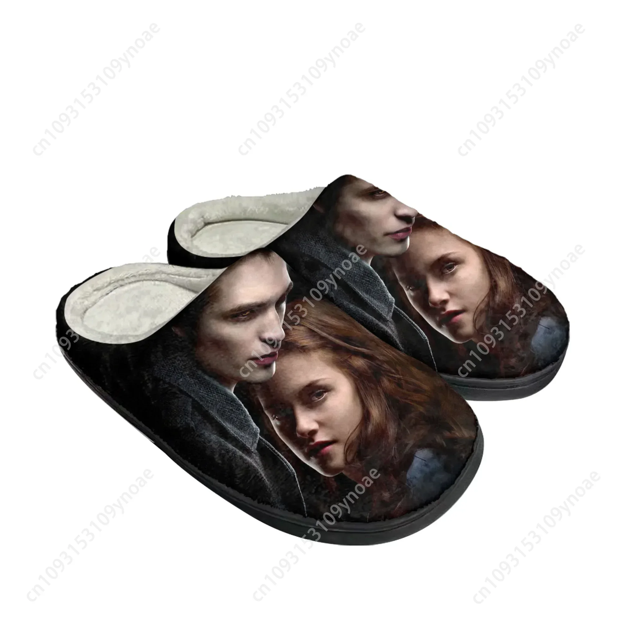 

The Twilight Saga Movie Home Cotton Slippers Mens Womens Plush Bedroom Casual Keep Warm Shoes Thermal Slipper Customized Shoe