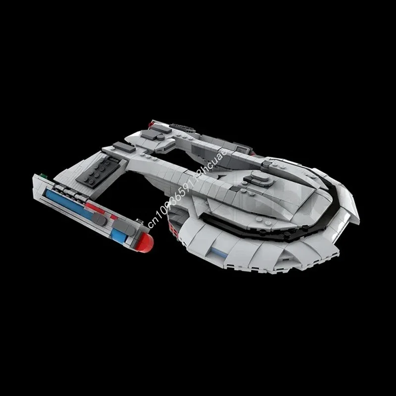 

879 деталей MOC USS Thunderchild Akira Class, конструктор среднего размера, развивающие кубики, подарок для детей на день рождения или Рождество