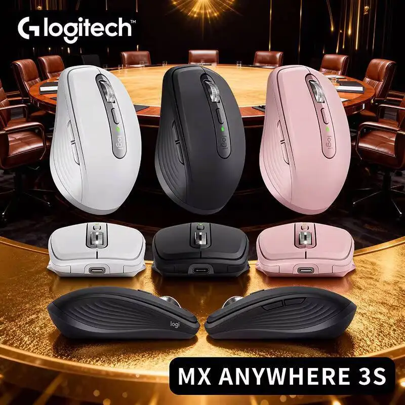 

Компактная мышь Logitech MX Anywhere 3S, эргономичный дизайн, перезаряжаемая, с быстрым прокруткой для портативных ПК Mac